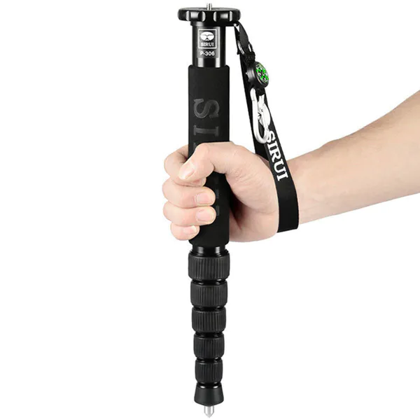Hovedbilde Sirui P-306 ettbeinstativ / monopod med tilthode 