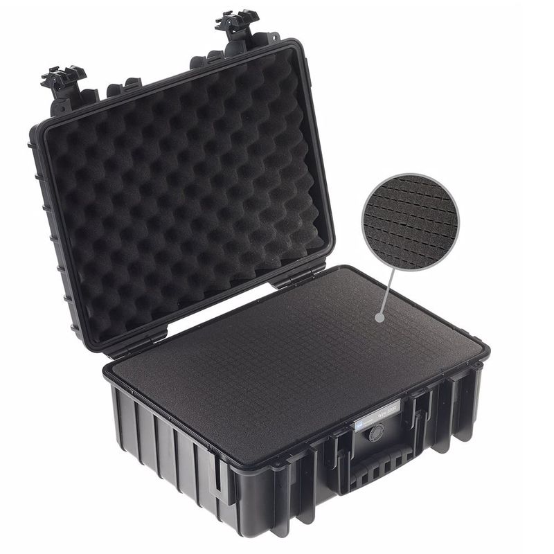 BW Outdoor Cases Type 5000 (sort) m/ skuminnlegg