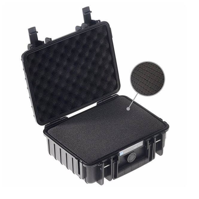 Hovedbilde BW Outdoor Cases Type 1000 (sort) m/ skuminnlegg