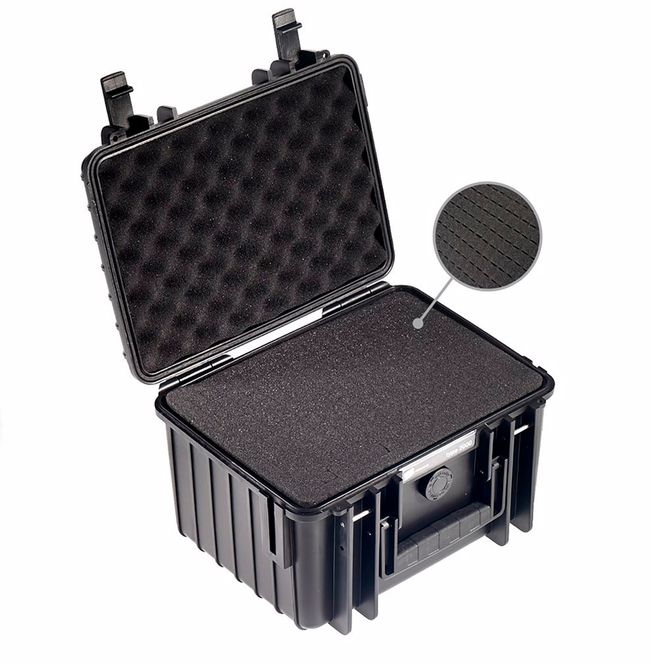 Hovedbilde BW Outdoor Cases Type 2000 (sort) m/ skuminnlegg