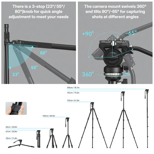 Hovedbilde SmallRig CT-210 stativkit