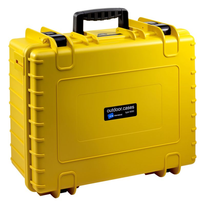 BW Outdoor Cases Type 6000 (gul) m/ skuminnlegg